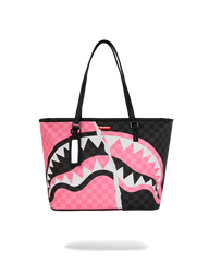 BORSA SPRAYGROUND PINK AND BLACK TEAR SIP TOTE