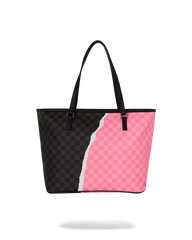 BORSA SPRAYGROUND PINK AND BLACK TEAR SIP TOTE