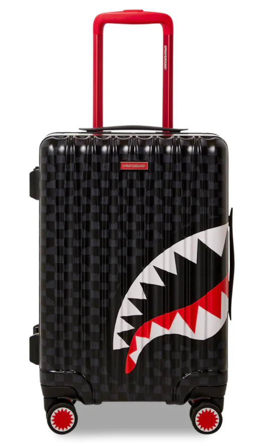 TROLLEY SPRAYGROUND DRIP CHECK SHARK RIGIDO 55x34x22 CM