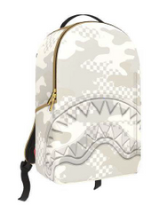 ZAINO SPRAYGROUND GRAFF EMBOSSED CREAM CHECK
