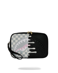 POCHETTE SPRAYGROUND CREAM CHECK SIDE DRIP TOILETRY BRICK