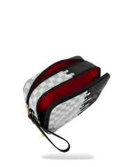 POCHETTE SPRAYGROUND CREAM CHECK SIDE DRIP TOILETRY BRICK