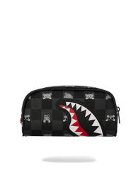 POCHETTE SPRAYGROUND GRAY PEEKING CHARACTER CHECK