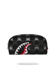 POCHETTE SPRAYGROUND GRAY PEEKING CHARACTER CHECK