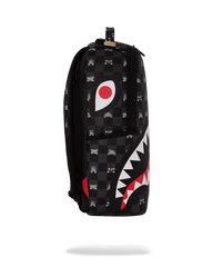 ZAINO SPRAYGROUND GRAY PEEKING CHARACTER CHECK