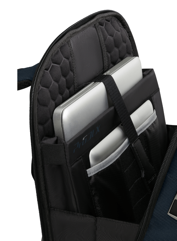 De Santis Zaino Samsonite Blu PRO-DLX 6 151780-1090, Zaino top di gamma, look unico ed organizzazione interna perfetta