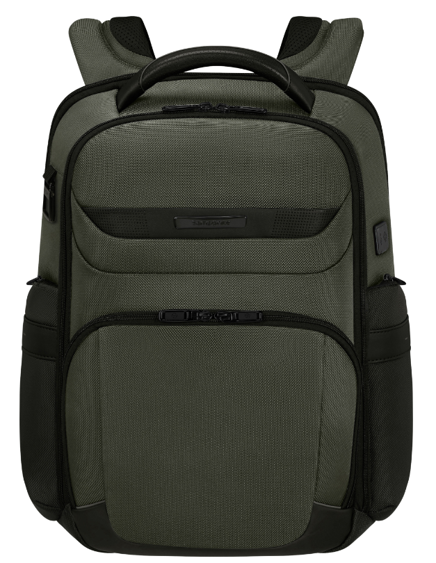 De Santis Zaino Samsonite Verde PRO-DLX 6 151780-1388, Zaino top di gamma, look unico ed organizzazione interna perfetta