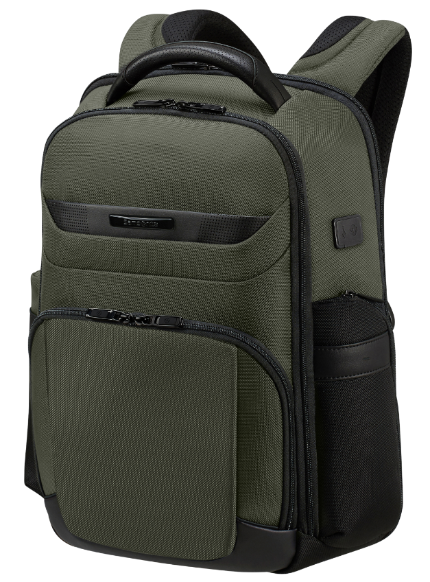 De Santis Zaino Samsonite Verde PRO-DLX 6 151780-1388, Zaino top di gamma, look unico ed organizzazione interna perfetta