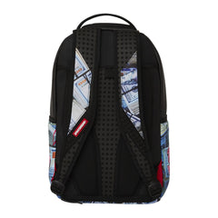 De Santis Sprayground MONEY STASH 910B5118NSZ, lo zaino dal design unico e contemporaneo