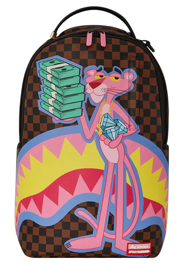 De Santis Zaino Sprayground Pink Panther Holding Money Stack 910B5903NSZ, Lo zaino perfetto per il tuo rientro a scuola!