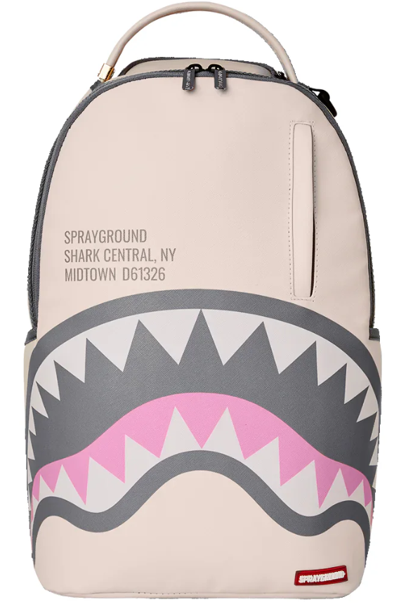 De Santis Zaino Sprayground Shark Central Rose 910B6347NSZ, Lo zaino perfetto per il tuo rientro a scuola!