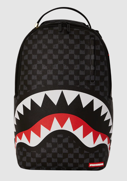 De Santis Zaino Sprayground Drip Check Shark 910B6020NSZ, Lo zaino perfetto per il tuo rientro a scuola!