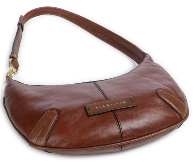 De Santis | Borsa Donna The Bridge Flavia 042214GZ, Borsa a spalla mezzaluna in pelle elegante e funzionale