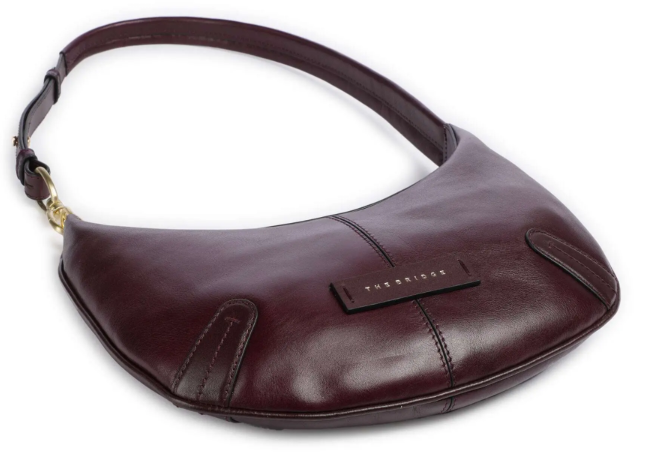 De Santis | Borsa Donna The Bridge Flavia 042214GZ, Borsa a spalla mezzaluna in pelle elegante e funzionale