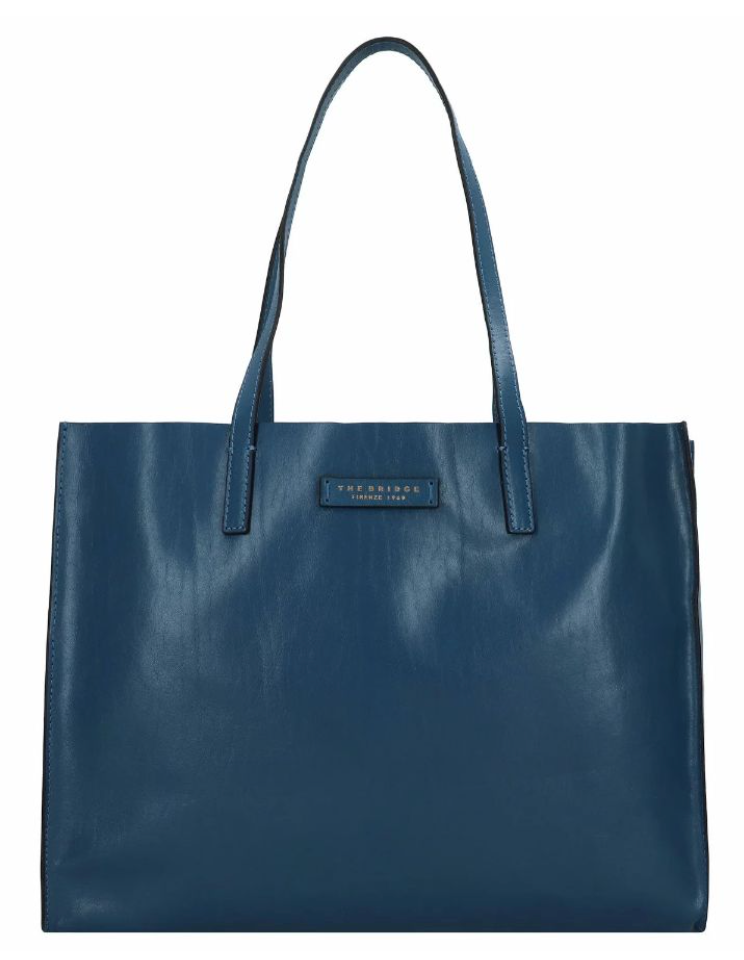 De Santis borsa The bridge 04470201.EJ - la borsa in pelle blu 100% made in italy