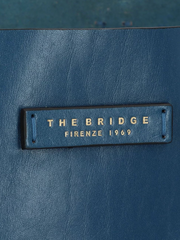 De Santis borsa The bridge 04470201.EJ - la borsa in pelle blu 100% made in italy