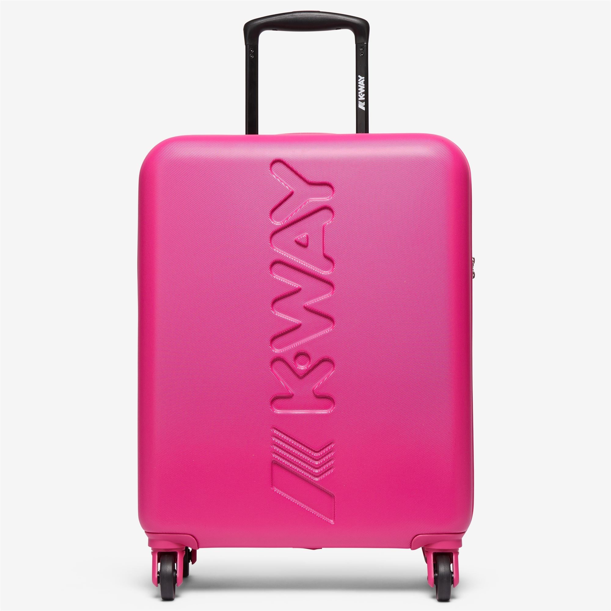 K-Way  8AKK1G01L02 K-Air Cabin Trolley - Luggage Bags - Trolley - Unisex - Pink-Green Blackish