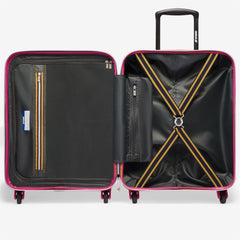 K-Way  8AKK1G01L02 K-Air Cabin Trolley - Luggage Bags - Trolley - Unisex - Pink-Green Blackish