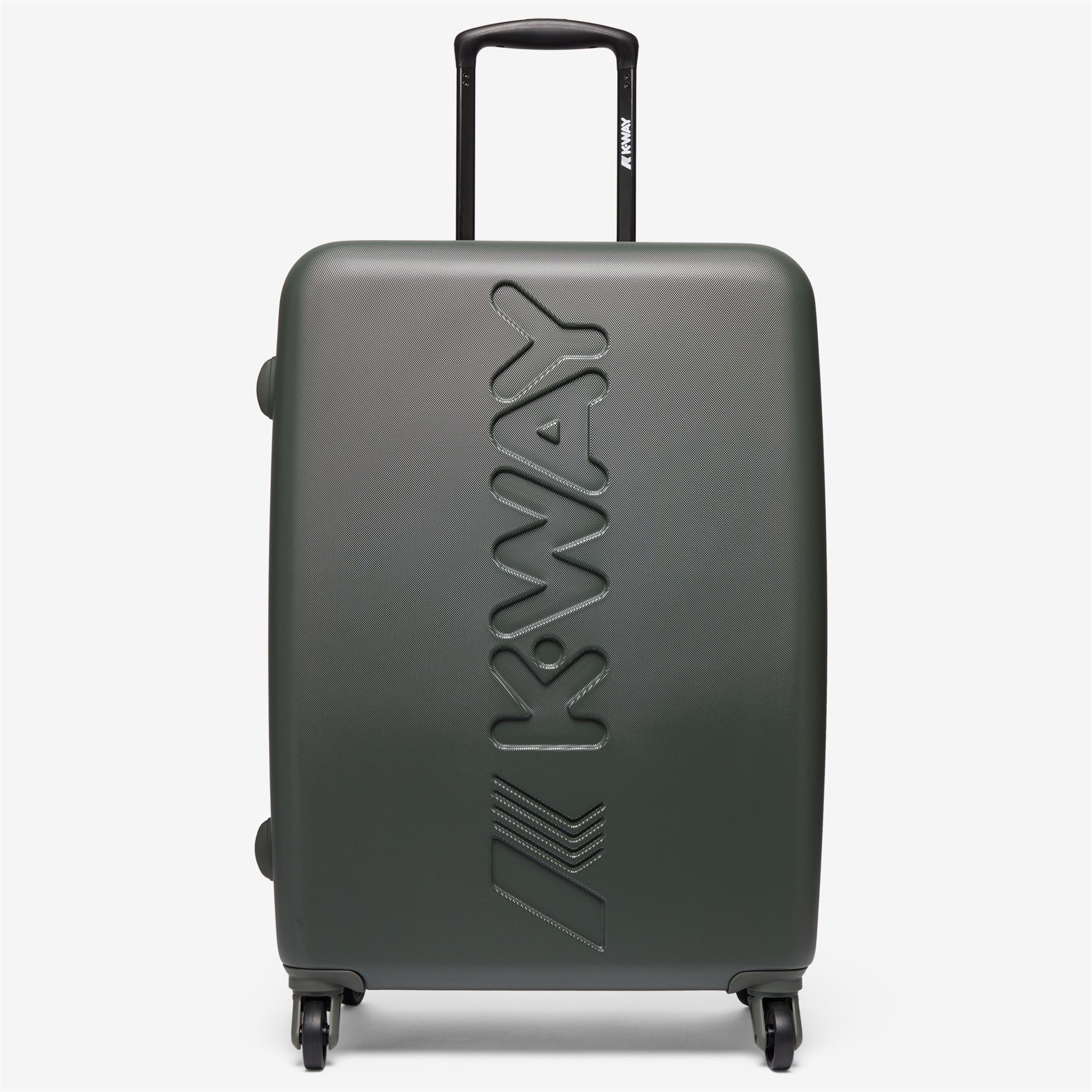 K-Way 8AKK1G02L06 K-Air Medium Trolley - Luggage Bags - Trolley - Unisex - Green Blackish