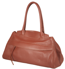 Lingua d’Oca Borsa Maya in Pelle di Vitello Martellata 46x20x27 cm