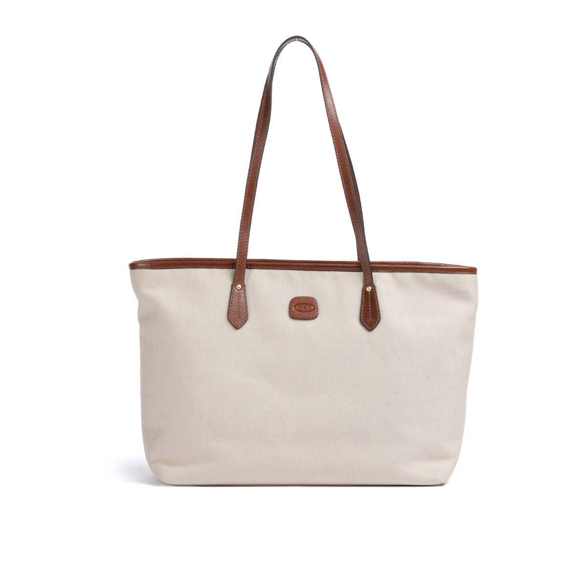 Volterra Borsa Shopper in Tela Cappuccino