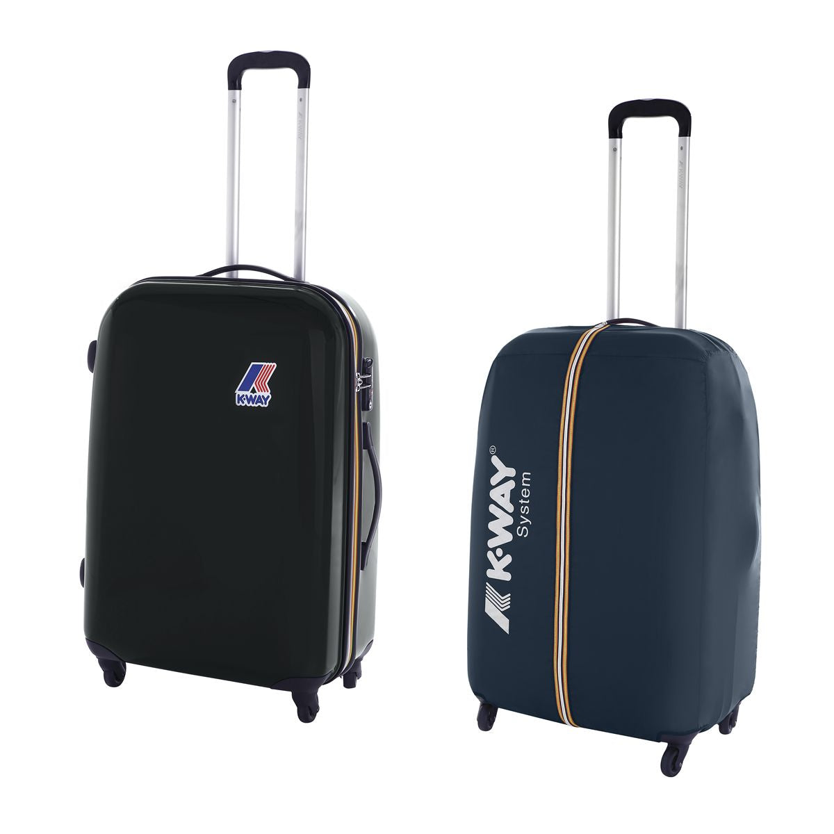 K-WAY SYSTEM MEDIUM TROLLEY K006730-906 Black-Torba k-way trolley medio 4 ruote rigido