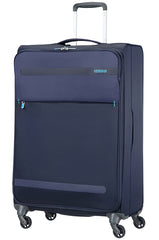 American Tourister Spinner Trolley 4 Wheels L Midnight Blue Free Shipping De Santis