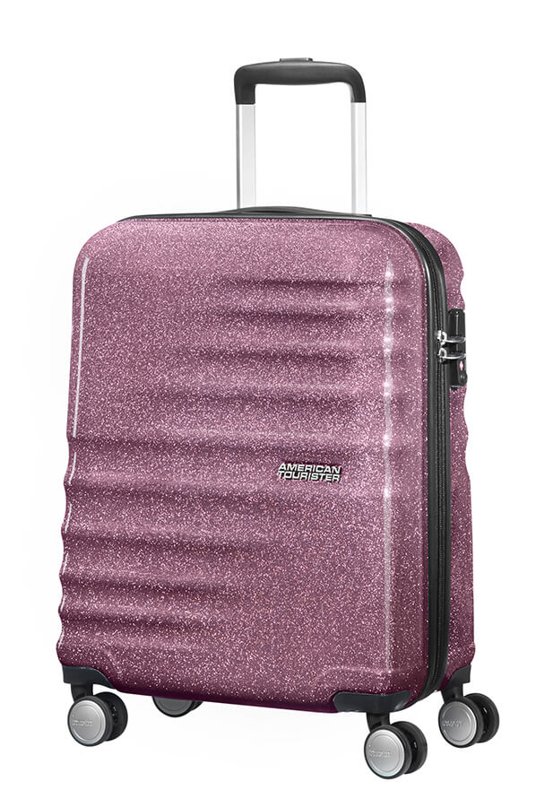 American Tourister WAVEBREAKER Spinner (4 Ruote) S Lilac Sparkle