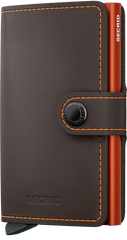 Miniwallet Matte Truffle & Orange