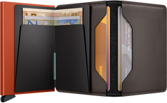 Slimwallet Matte Truffle & Orange