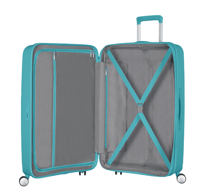 American Tourister  88474-A066 SOUNDBOX SPINNER 77/28 TSA EXP TURQUOISE