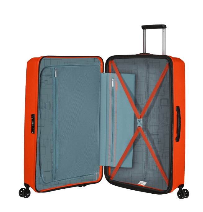 American Tourister 146821-2525 AEROSTEP SPINNER 77/28 EXP TSA BRIGHT ORANGE