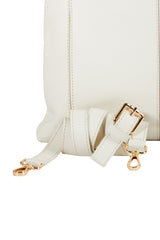 Lingua d’Oca Viola Borsa in Pelle Liscia Nappa Capretto con Manico Intrecciato 44x40x4 cm