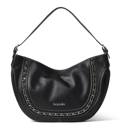 Borsa a spalla Nora Braccialini nera B16192 PP100