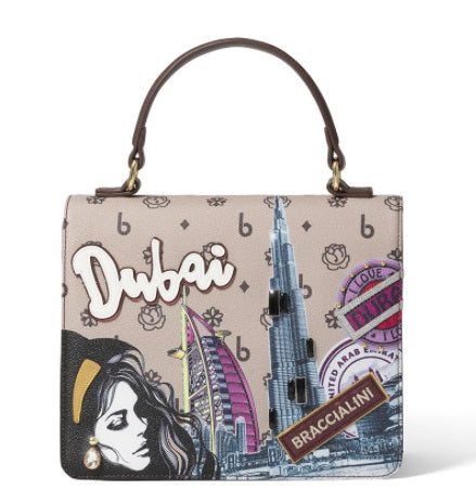 Borsa a mano Cartoline Dubai Braccialini B16112 YY818