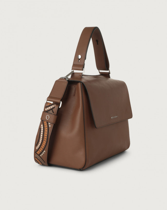 Orciani BT2006MDL-CIO Borsa Sveva Media Madlen In Pelle Con Tracolla Cioccolato