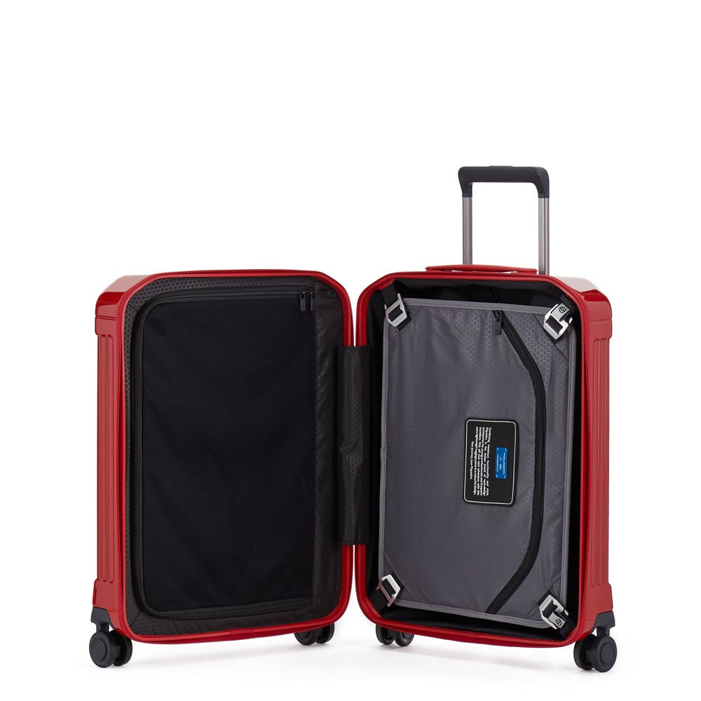 Piquadro BV4425PQL/R  Trolley Cabina Ryanair 4 Ruote In Policarbonato Rosso