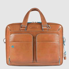 Piquadro CA2849B2 - Borsa Sottile A Due Manici Porta Computer E Sabbia Sahara