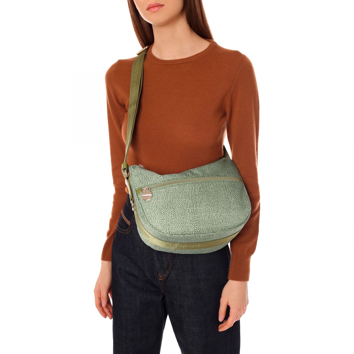 HOT Borsa Borbonese Borbonese Luna Bag Verde Borbonese