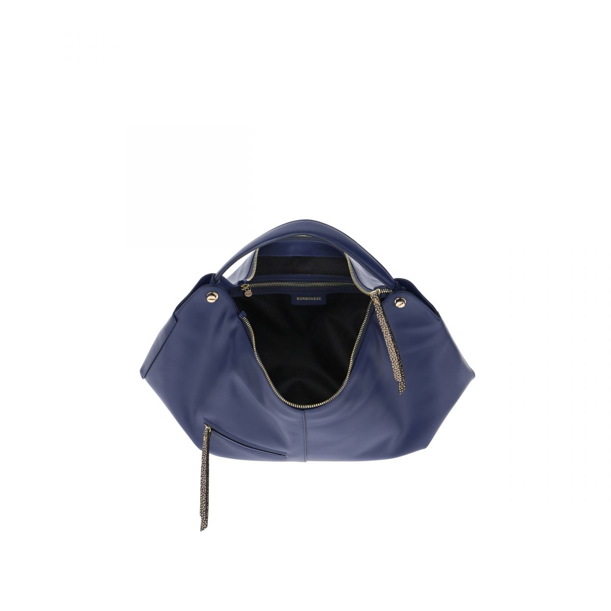 Borsa piccola blu Borbonese 954634G61U97