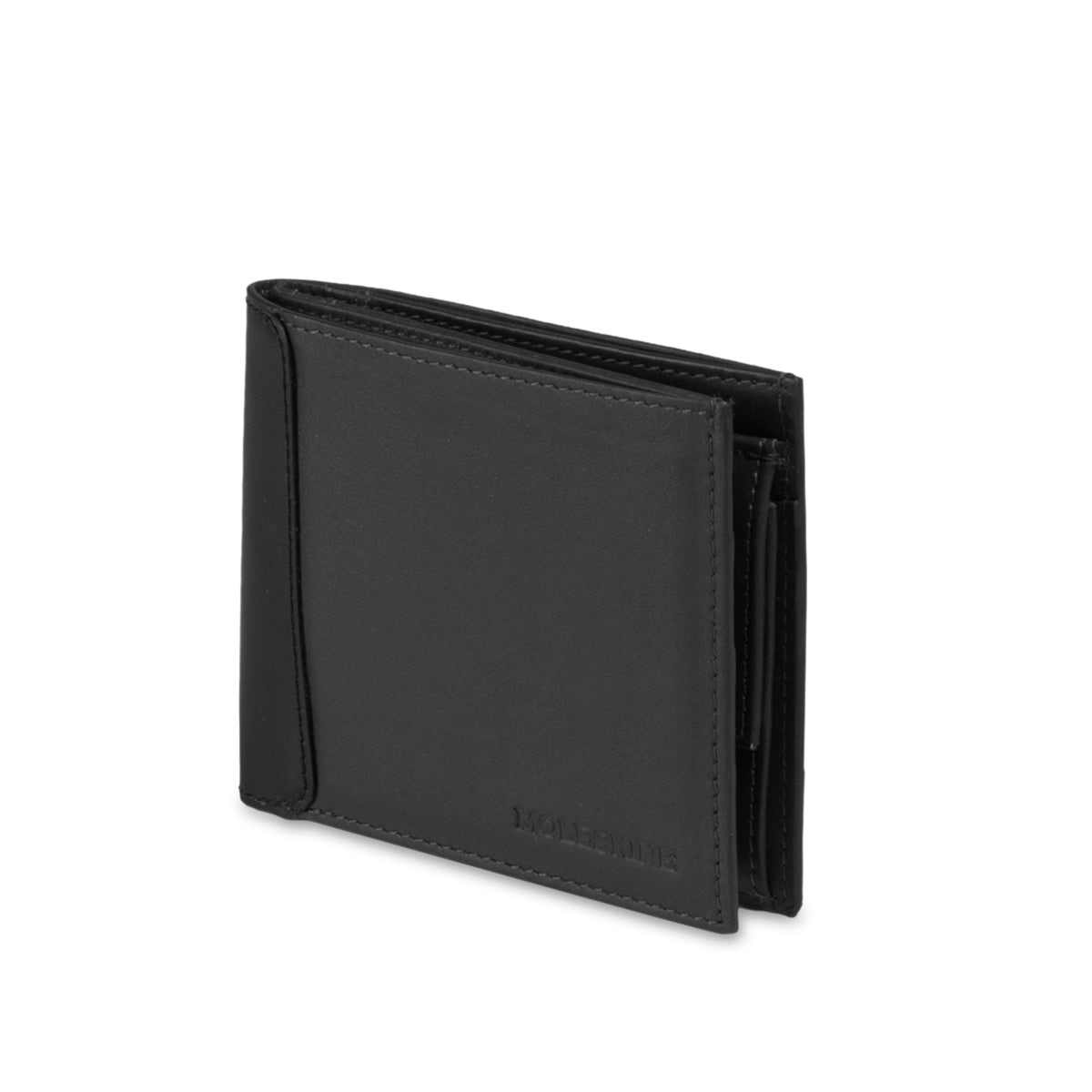 Moleskine Portafoglio Orizzontale Classic In Pelle Con Portamonete Ribaltina Nero 8058647624273