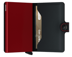 Miniwallet Matte Black & Red