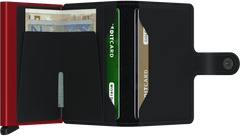 Miniwallet Matte Black & Red