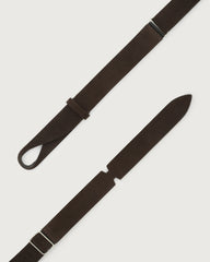 Cintura Nobuckle Suede in camoscio