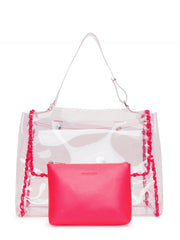 Orciani borsa a spalla fluo in PVC B02052