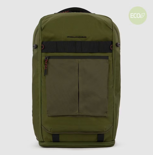 Piquadro BV5993S125/VE Borsone portabile a zaino in tessuto riciclato Arne