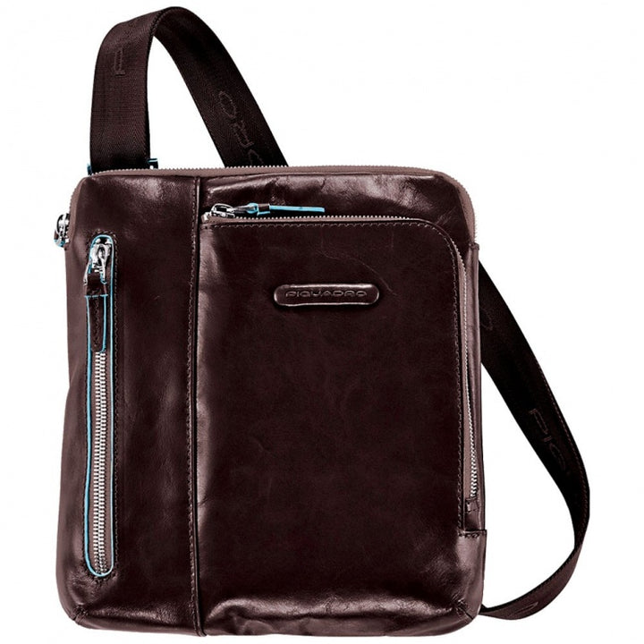 FuninCrea Borsa Tracolla Uomo Nylon Impermeabile Piccola - 16x19cm - Doppia Cerniera Per Telefono E Passaporto - 2
