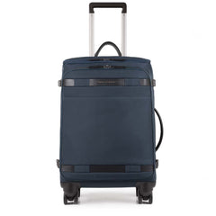 Piquadro Trolley Cabina A Quattro Ruote Con Porta Computer E Porta Ipad®Air/pro 10,5 Con Lucchetto Tsa Pierre Blu BV4320W80T