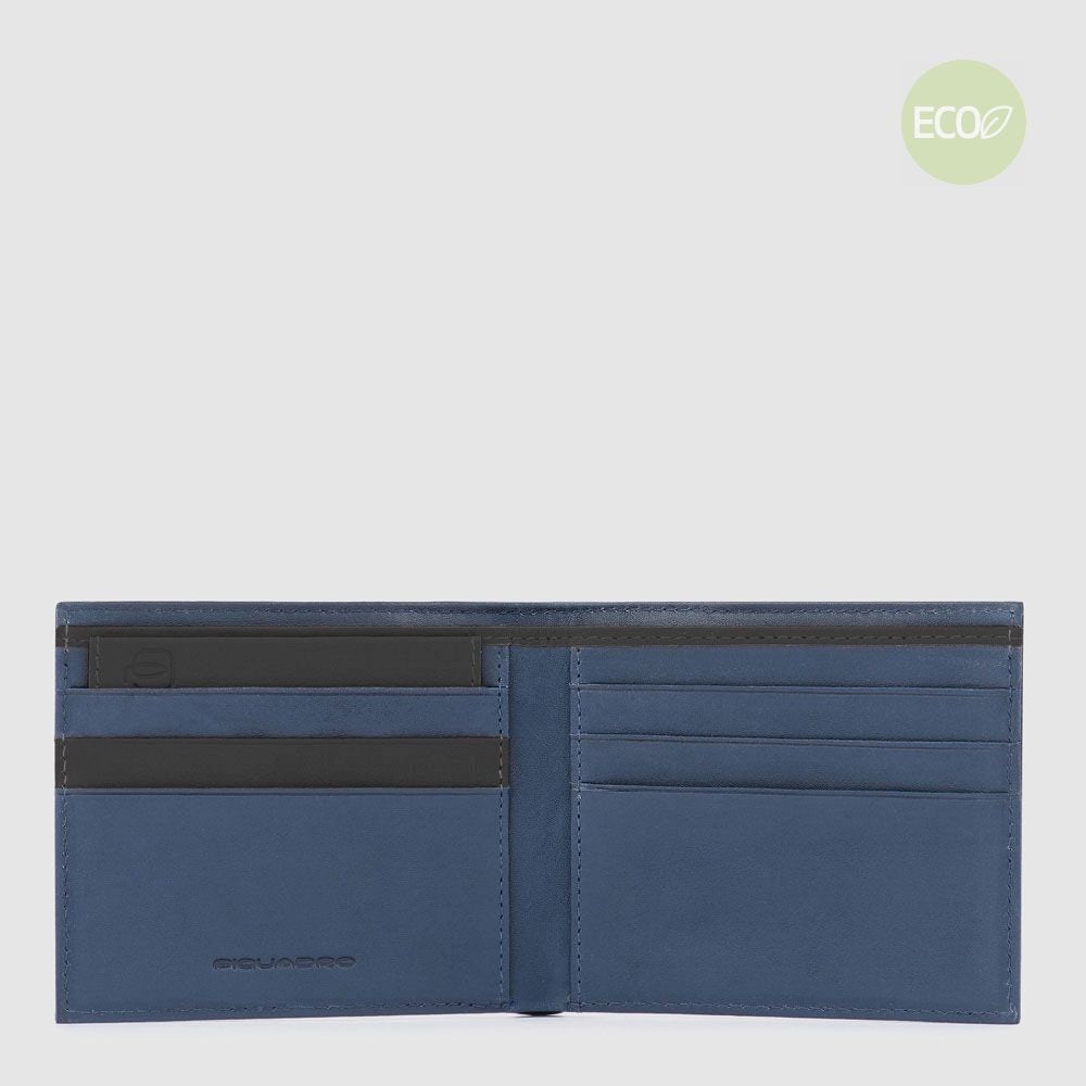 Piquadro PU3891W115R - Portafoglio Uomo Con Porta Documenti Rimovibile Blu