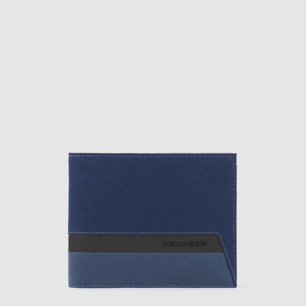 Piquadro PU3891W115R - Portafoglio Uomo Con Porta Documenti Rimovibile Blu